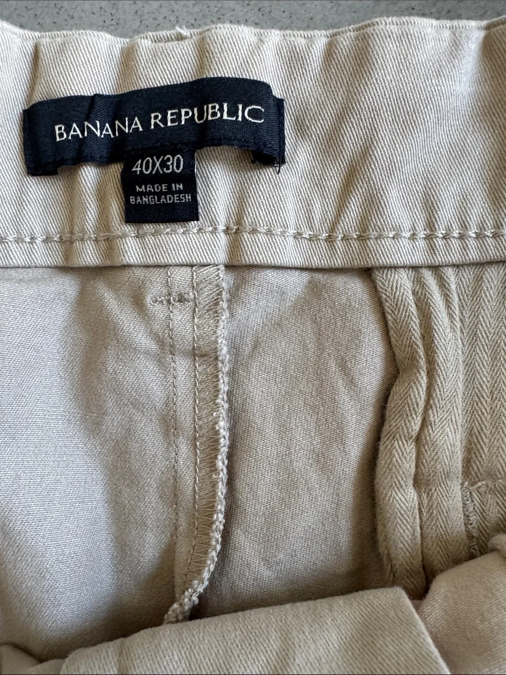 Bundle 2 Banana Republic Stretch Chino Pants Men's 40x30 Blue Khaki